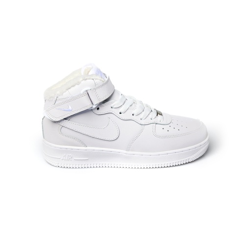 КРОССОВКИ ЗИМНИЕ NIKE AIR FORCE 1 HIGH, БЕЛЫЙ