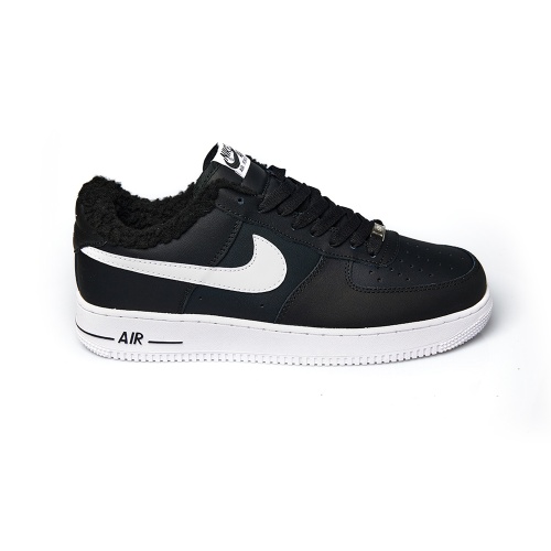 КРОССОВКИ ЗИМНИЕ NIKE AIR FORCE 1 LOW, ЧЕРНЫЙ