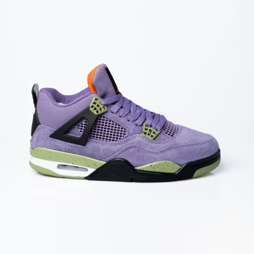 Кроссовки женские / Зимние / Nike Air Jordan 4 / Фиолетовый