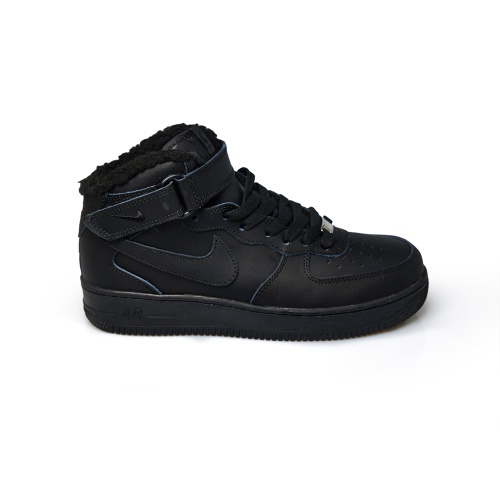 КРОССОВКИ ЗИМНИЕ NIKE AIR FORCE 1 HIGH, ЧЕРНЫЙ